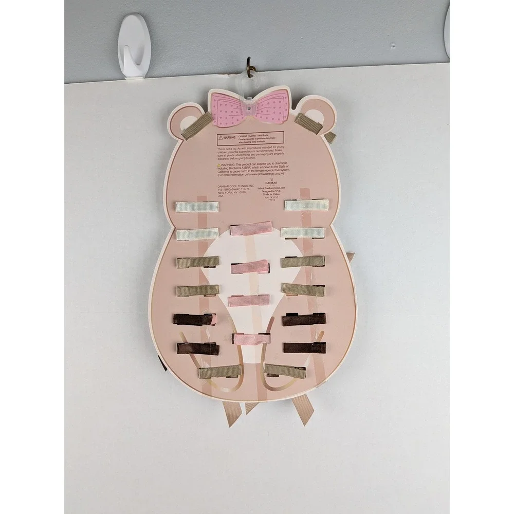 Ava Olivia Bear‎ Hair Clip Holder Organizer Storage Display Baby Girl Bows